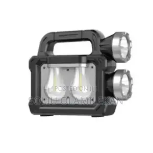 Double Bulb Torch Light Solar Rechargeable Lamp Flashlight