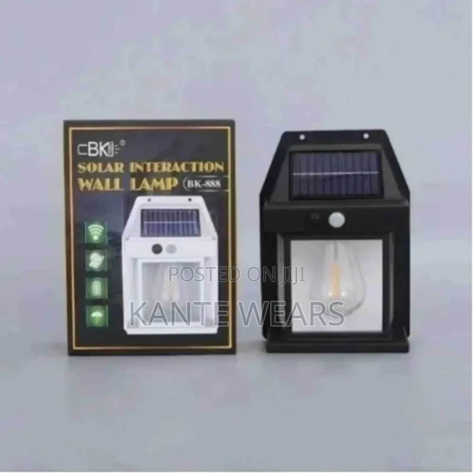 Solar Rechargeable Wall Security Sensor Bulbs