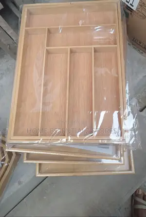 Expandable Cutlery Bamboo Rack Organizer - Cutlery Rack