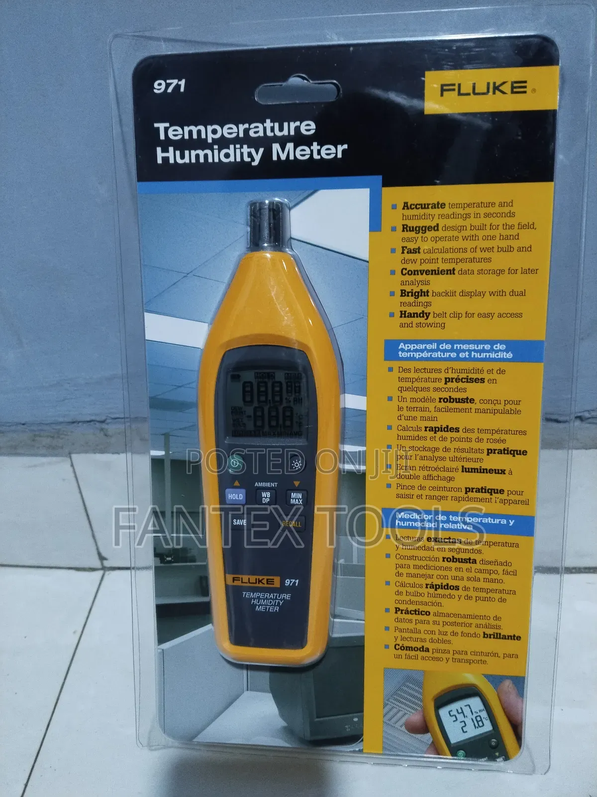 Fluke Temperature Humidity Meter 971