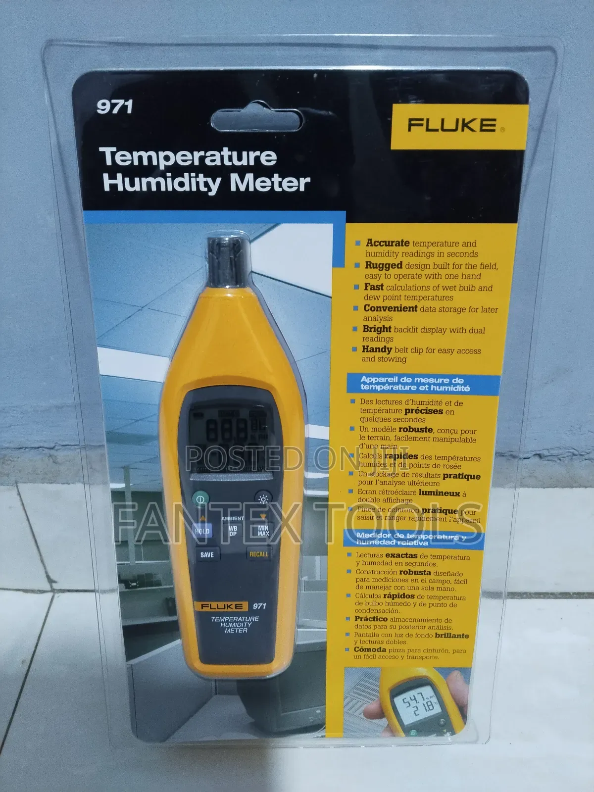Fluke Temperature Humidity Meter 971