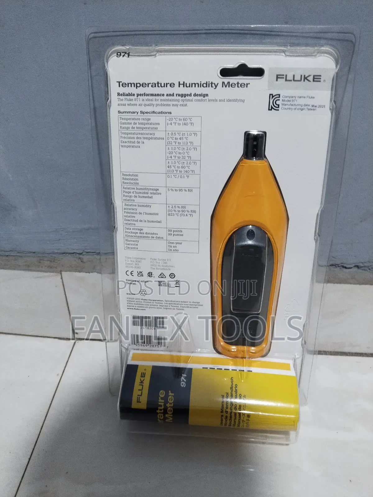 Fluke Temperature Humidity Meter 971