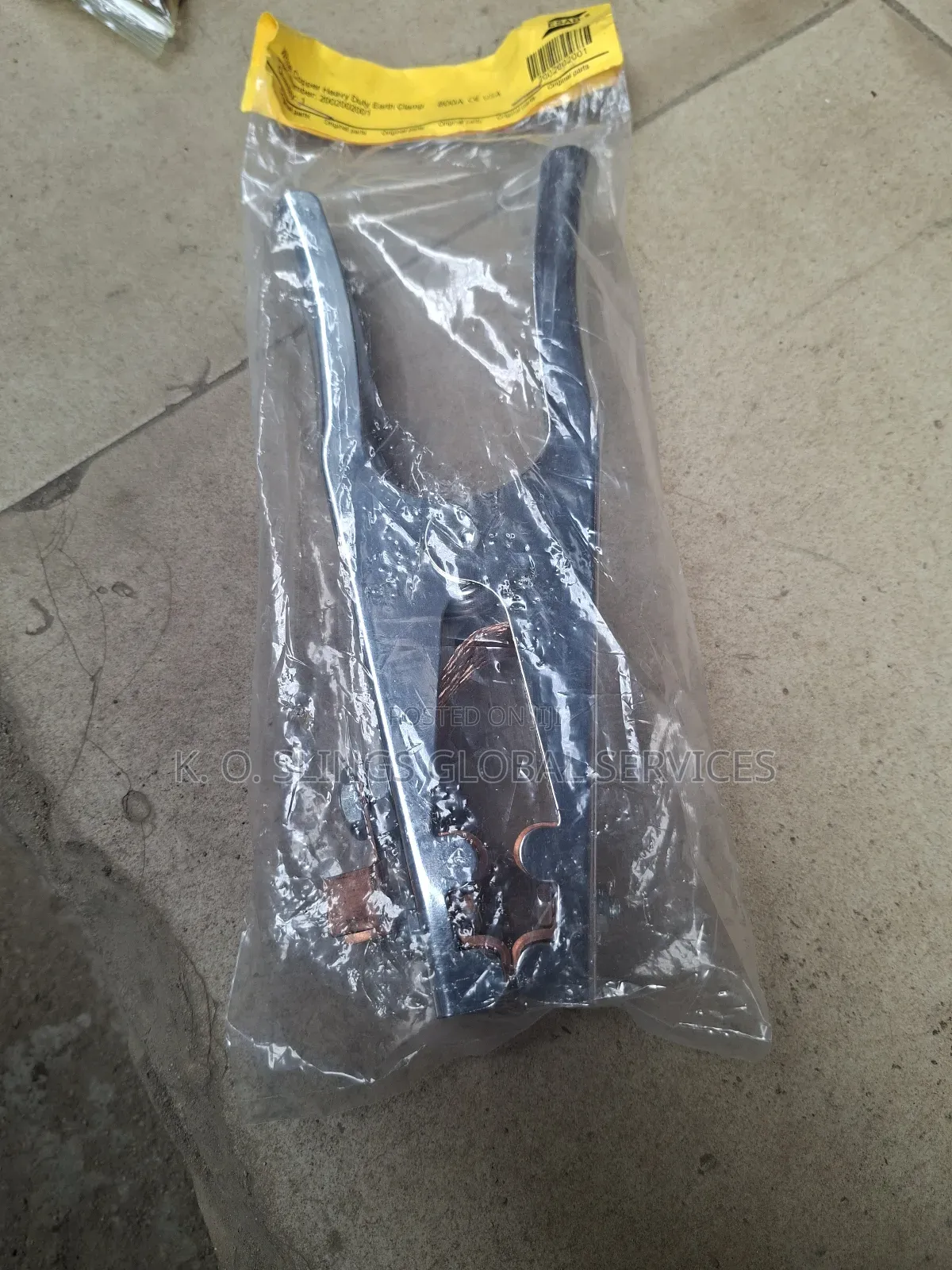 White Copper Duty Earth Clamp 800a