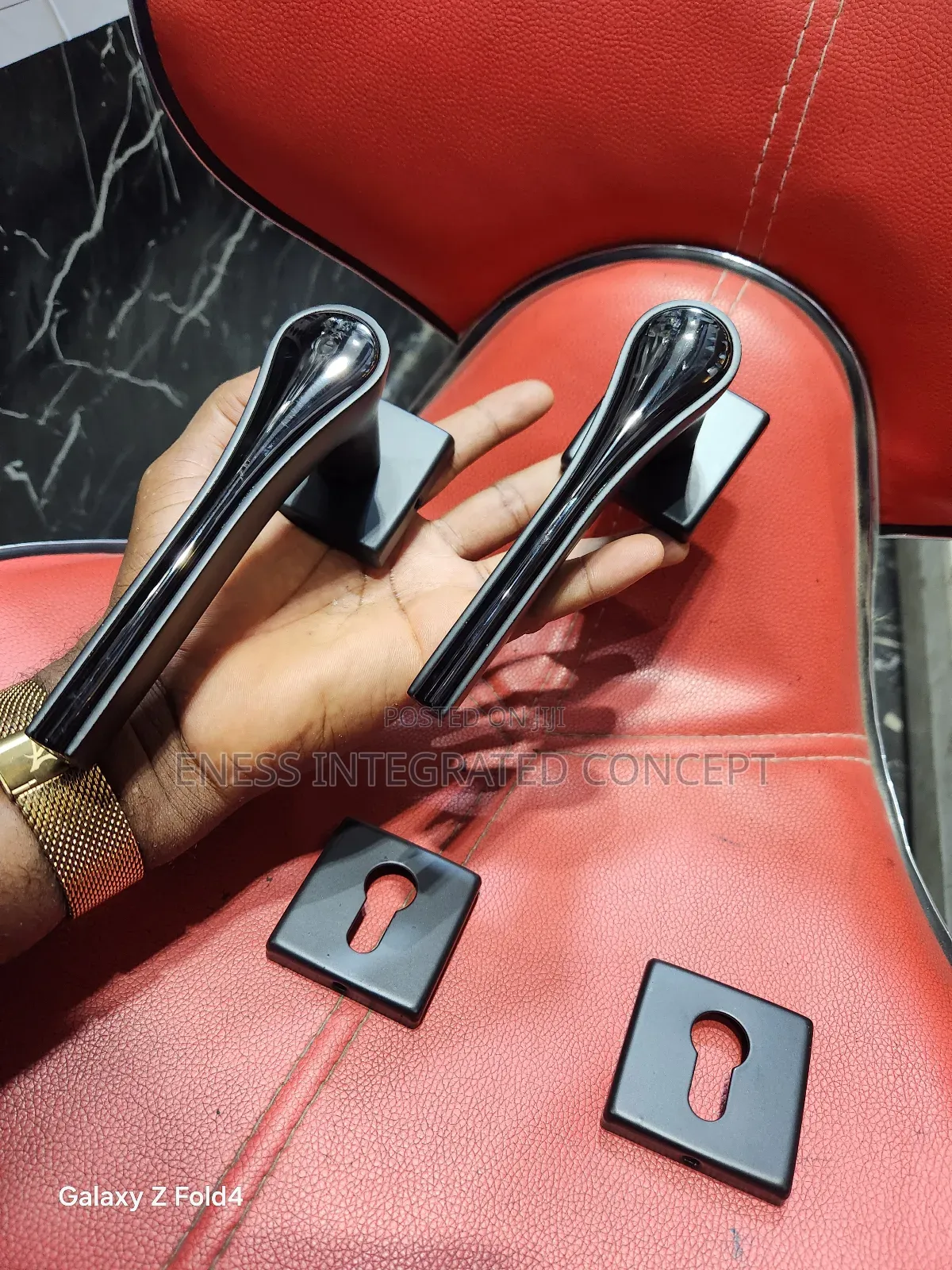 Matte Black And Chrome Black Quality Lock