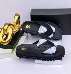 Quality Black Pan’S Slippers