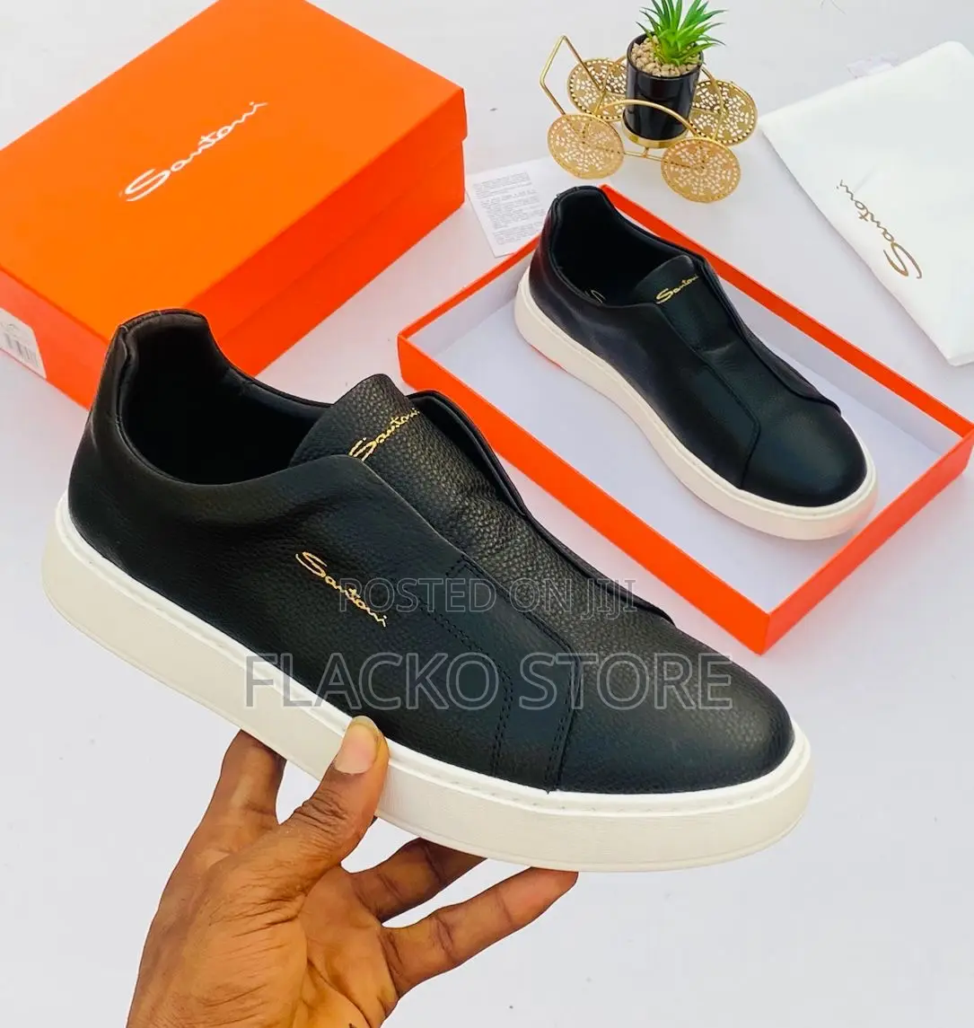 Original Santoni Leather Sneakers