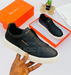 Original Santoni Leather Sneakers