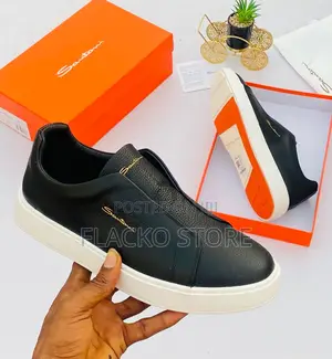 Original Santoni Leather Sneakers