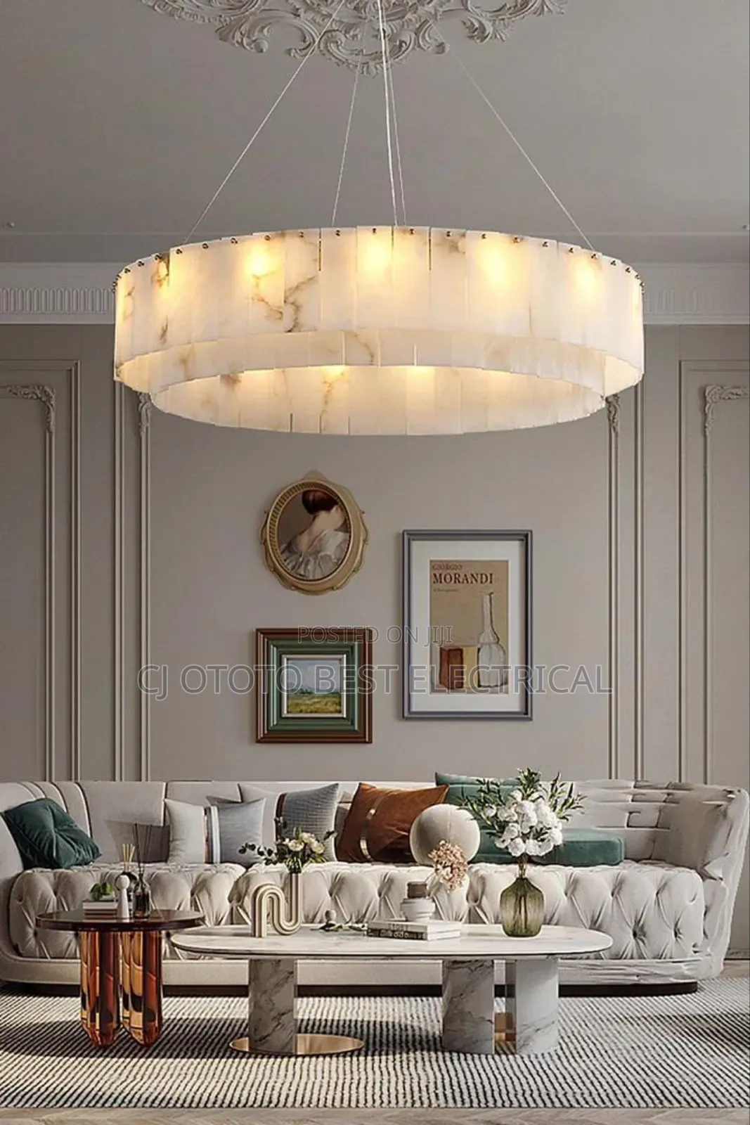 Mabel Glass Nordic Chandelier Light