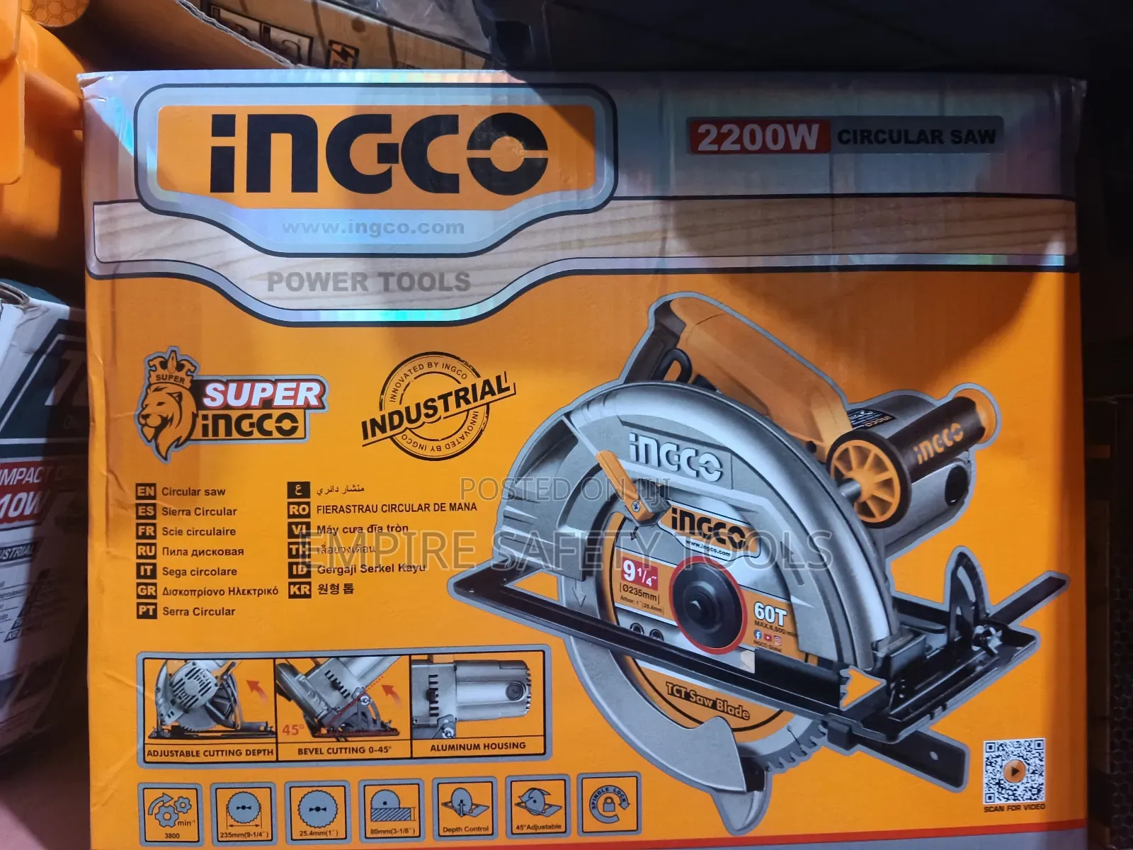 2200w Ingco Circular Saw Machine