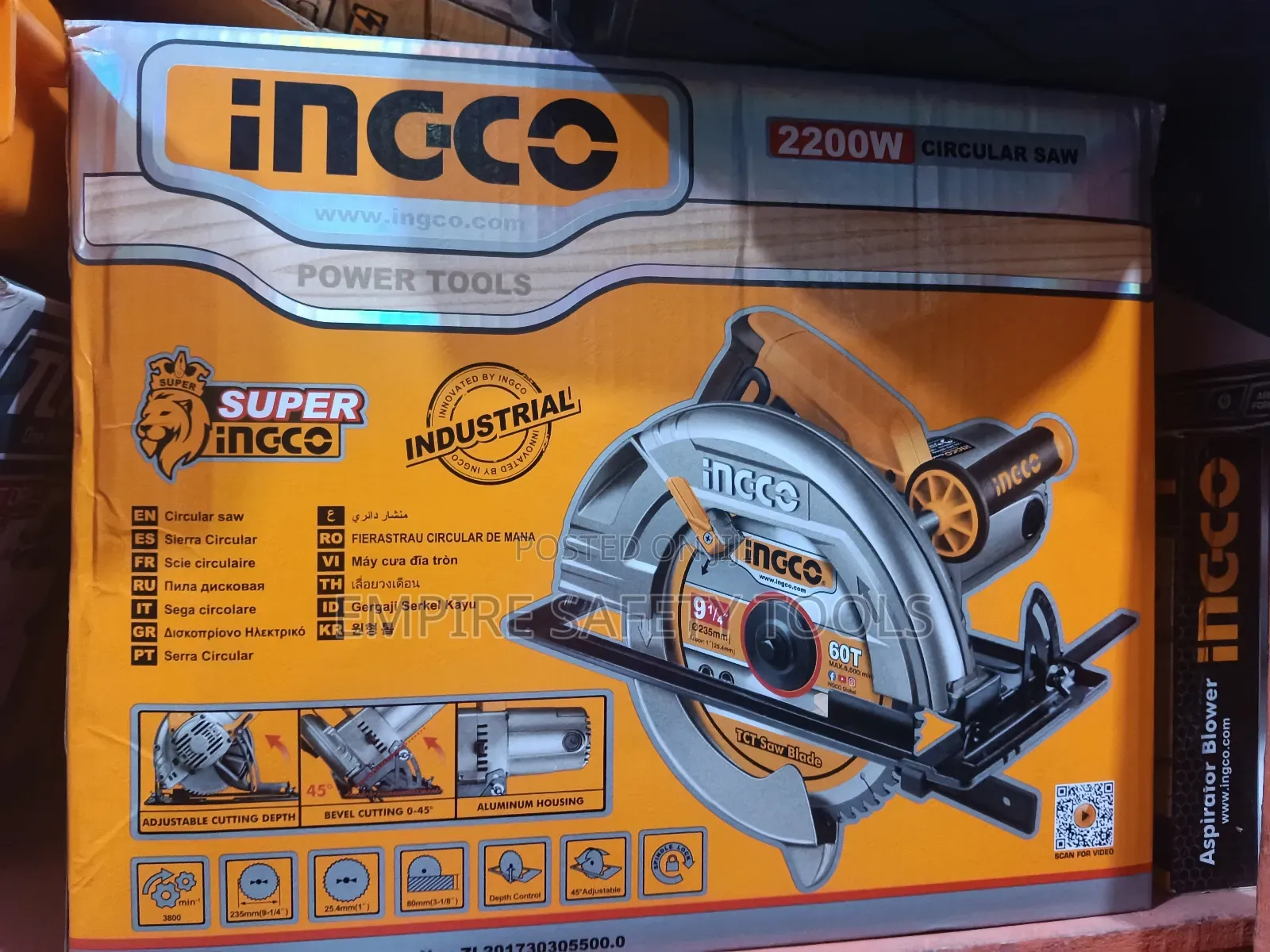 2200w Ingco Circular Saw Machine