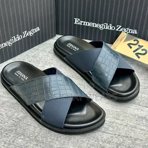 4 Different Colors Cross Zagna Slippers Available
