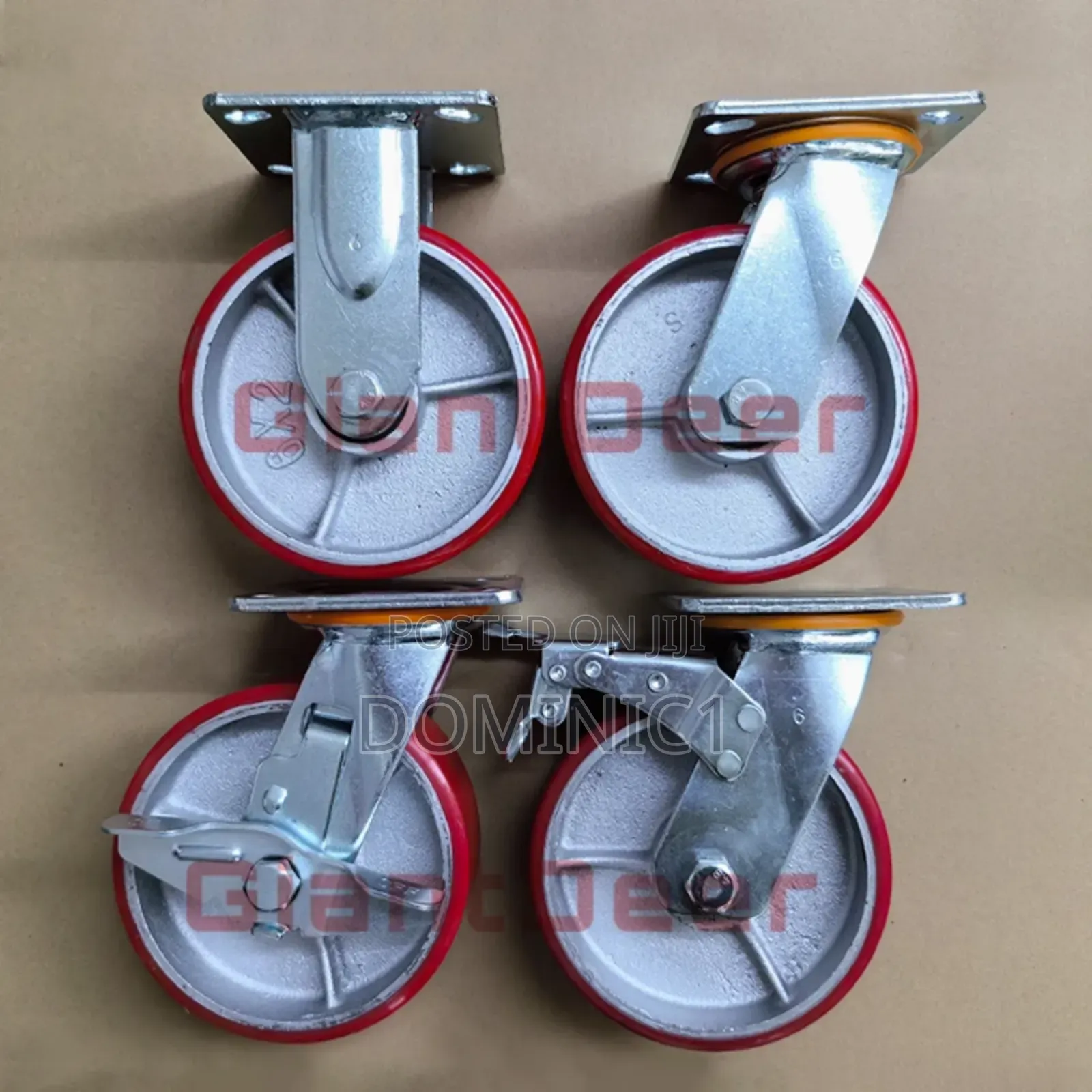 6 Teflon Castor Wheel Heavy Duty