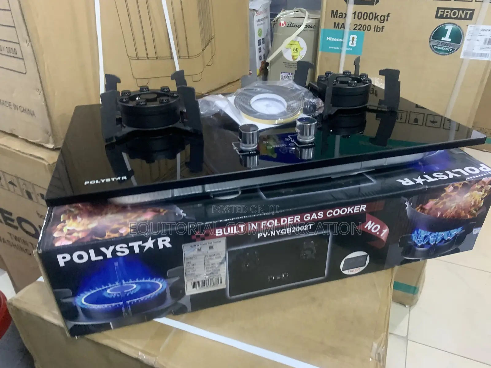 Polystar Pv-Nyqb2002t Gas Stove With Strong Support