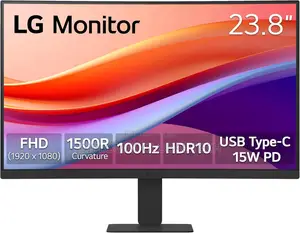 Lg 24u421a-B 24-Inch Full Hd (1920 X 1080) Curved Monitor, 100hz