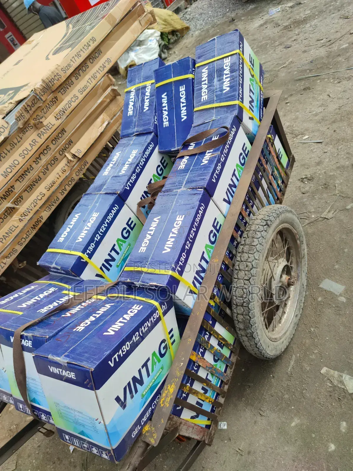 130ah Vintage Dry Cell Solar Battery