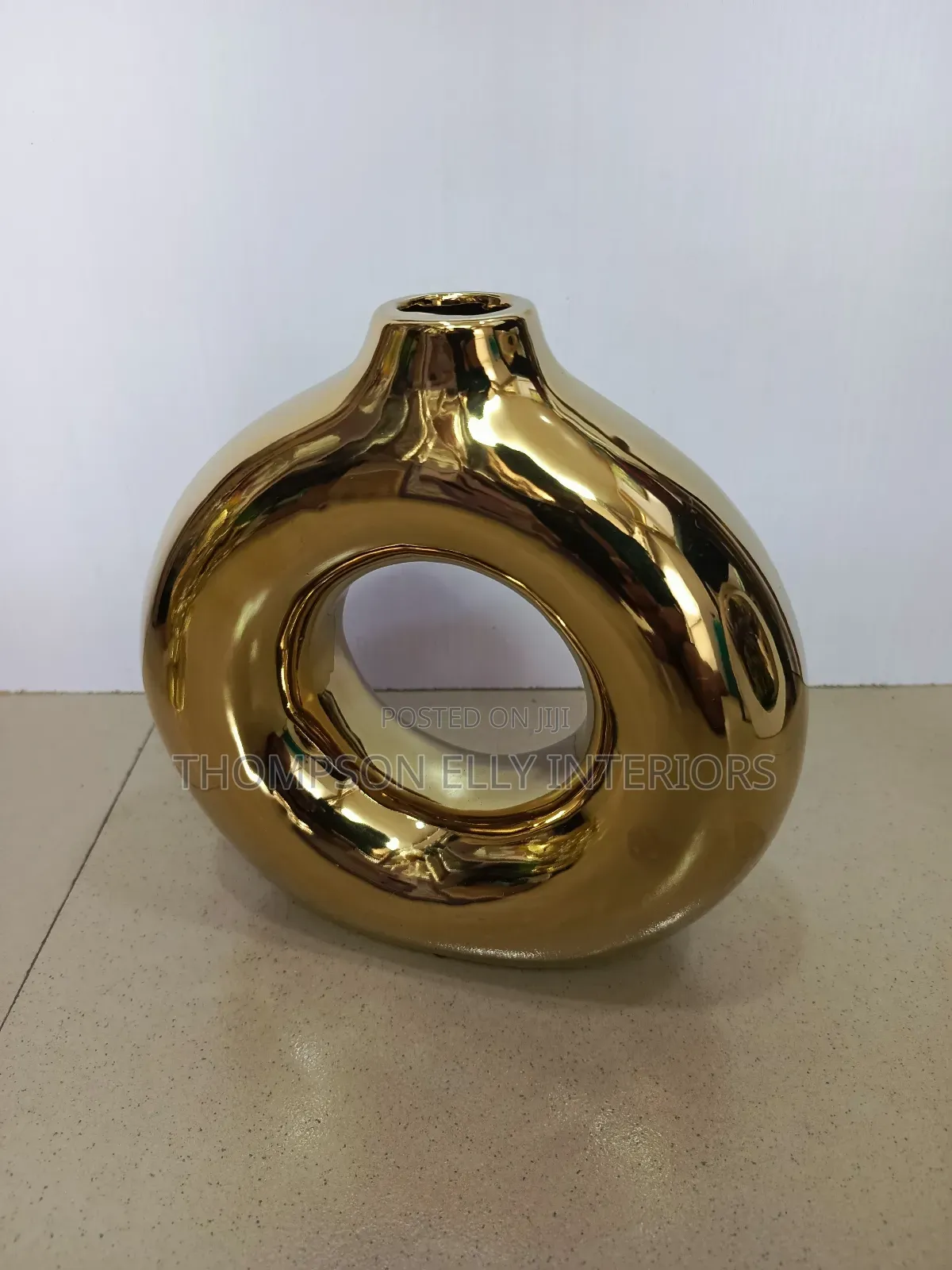 Golden Flower Vase
