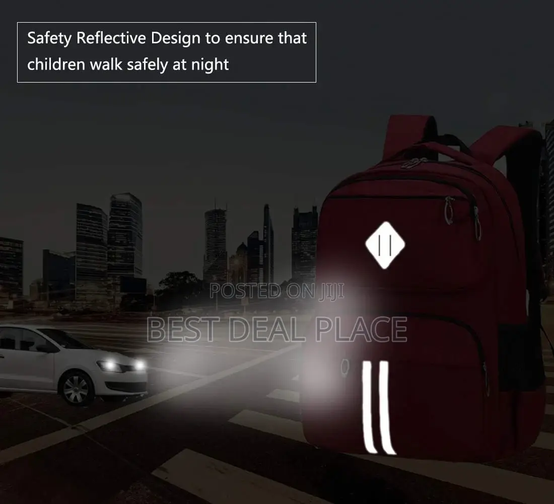 High Quality School Backpack Waterproof Reflective Multi-Pocket