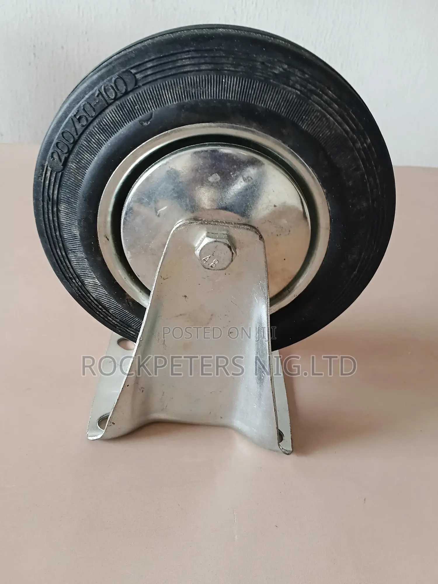 8"(200mm) Fixed Industrial Castor Wheel