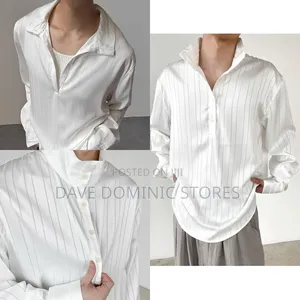 Shiny Silk Free Fit Couture Long Sleeve Shirts