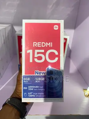New Xiaomi Redmi 15C 4G 128 GB Black