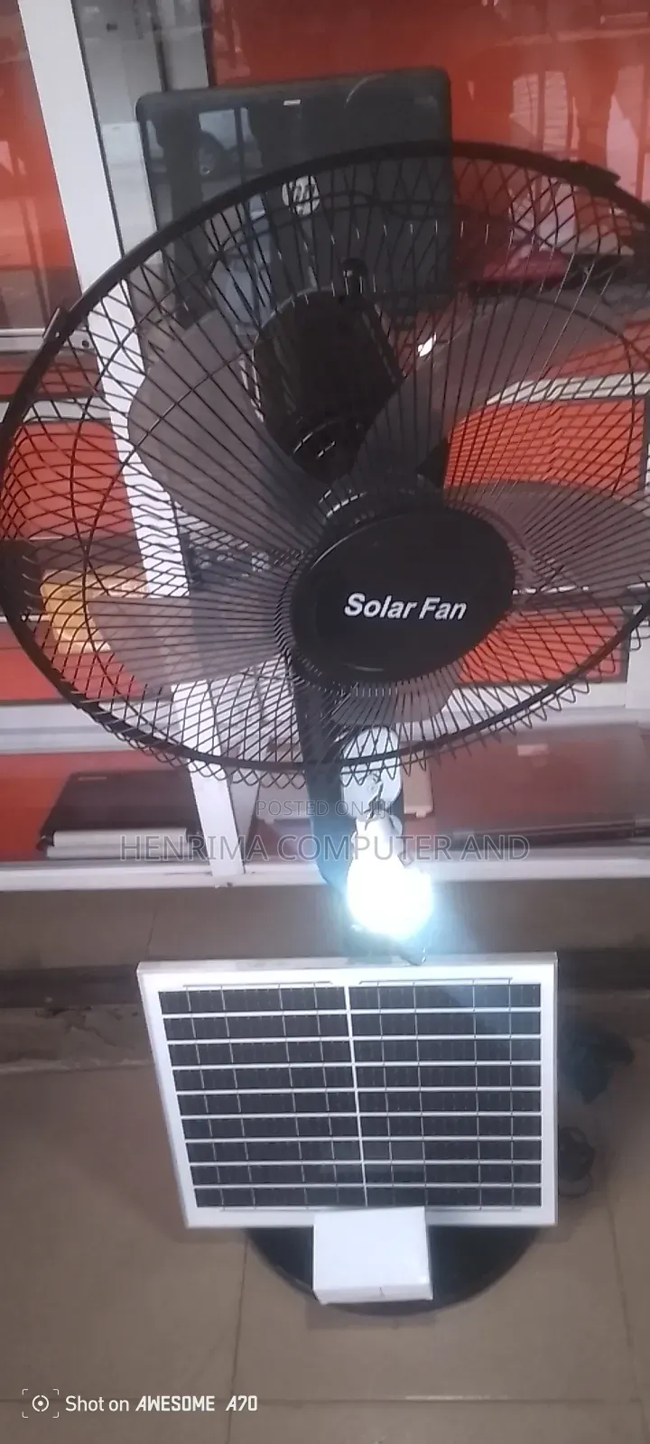 Solar Standing Fan