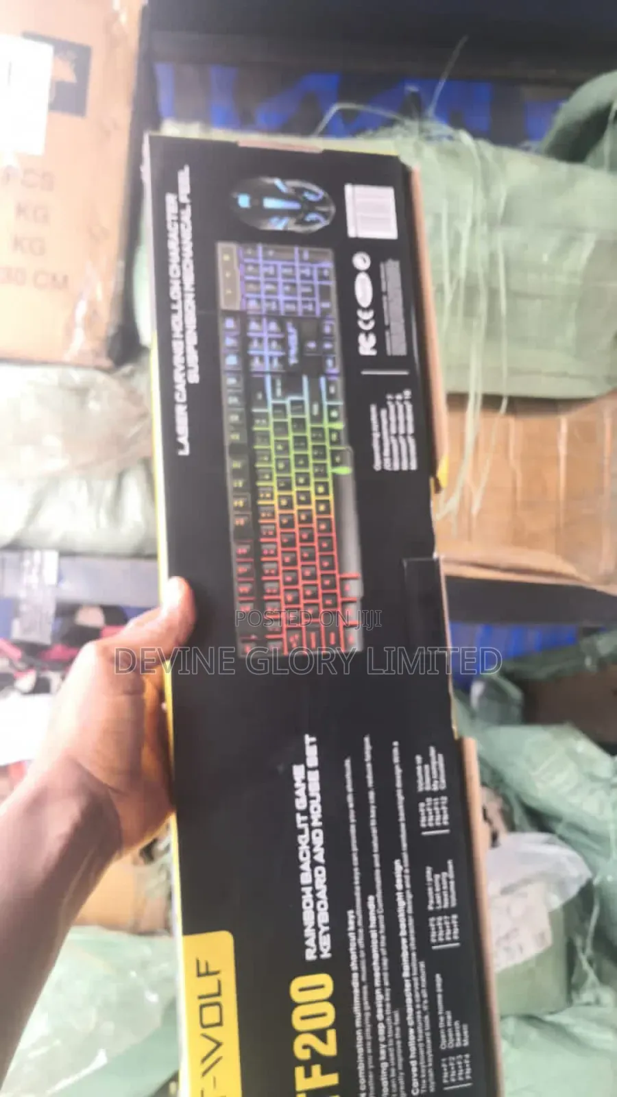 T-Wolf Tf200 RGB Gaming Keyboard Mouse Combo – Usb Wired