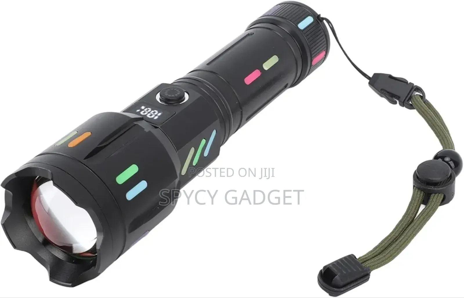 High Zoomable 6 Stages Control Rechargeable Flashlight