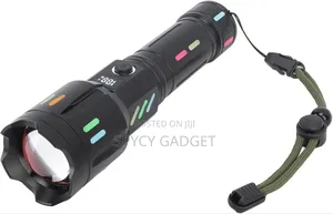 High Zoomable 6 Stages Control Rechargeable Flashlight