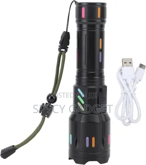 High Zoomable 6 Stages Control Rechargeable Flashlight