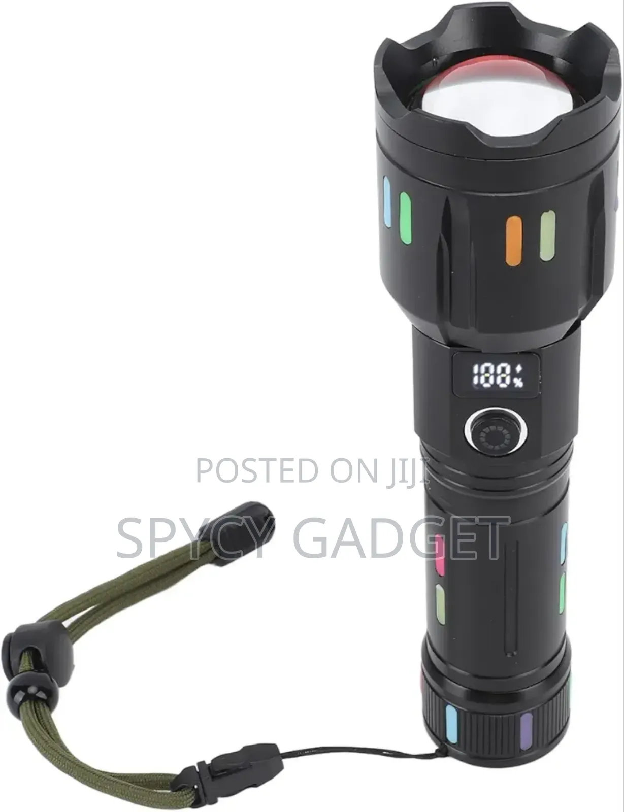 High Zoomable 6 Stages Control Rechargeable Flashlight