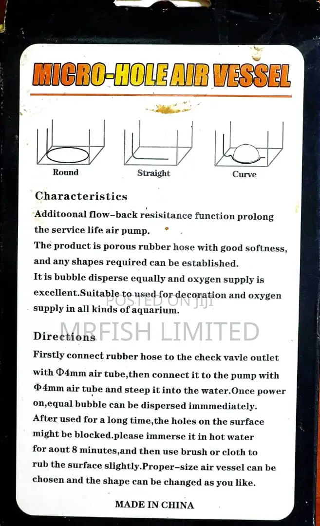Micro Hole Air Vessel