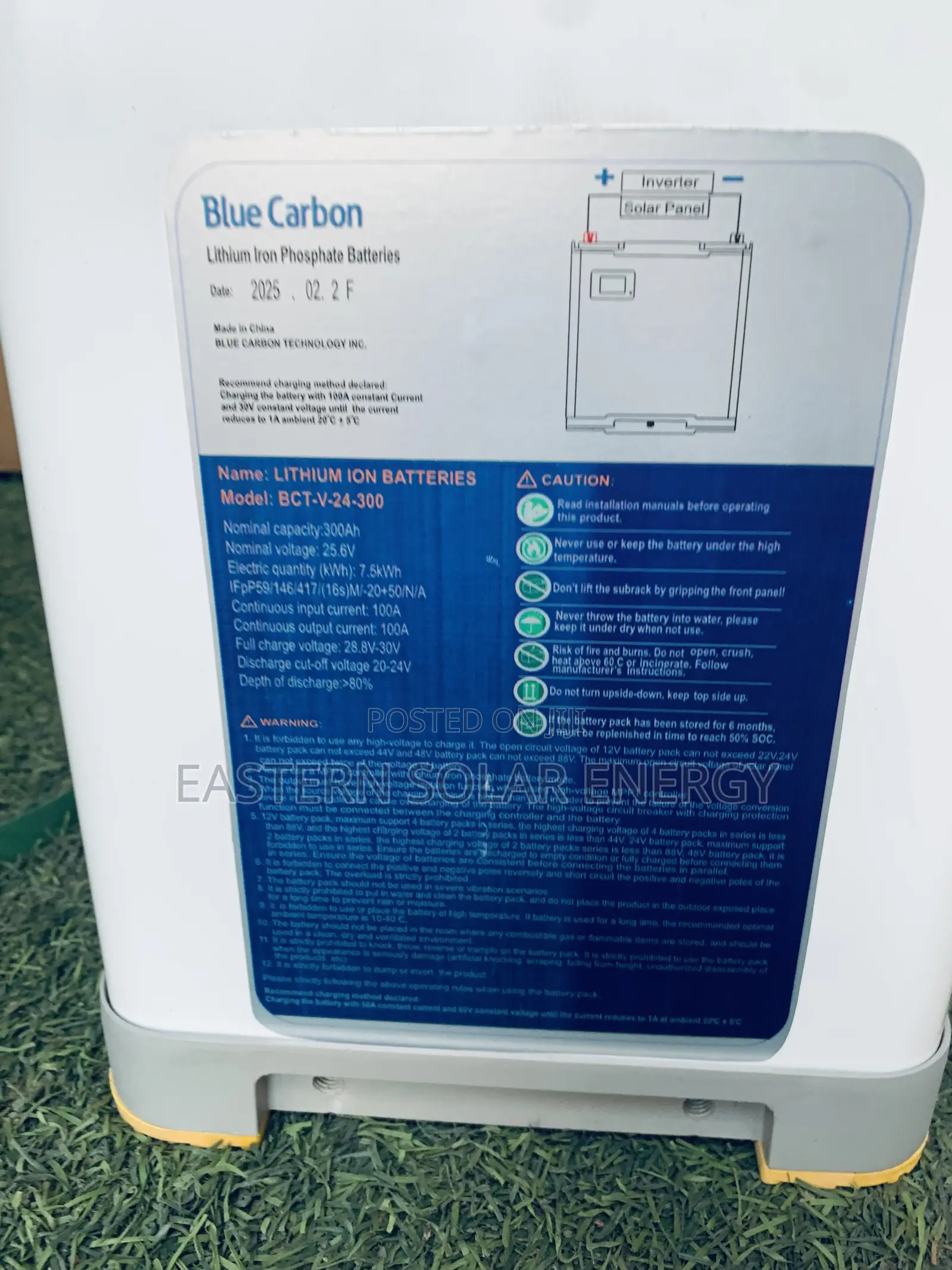 Blue-Carbon Lithium Battery