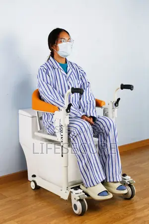 Hydraulic Patient Transfer Chair (With Table Top, Cushion, Safe Belt)