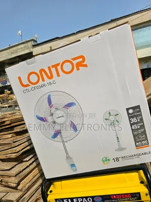 18inche Lontor Rechargeable Standing Fan