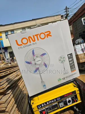 Brand New Lontor Rechargeable 18inche Standing Fan