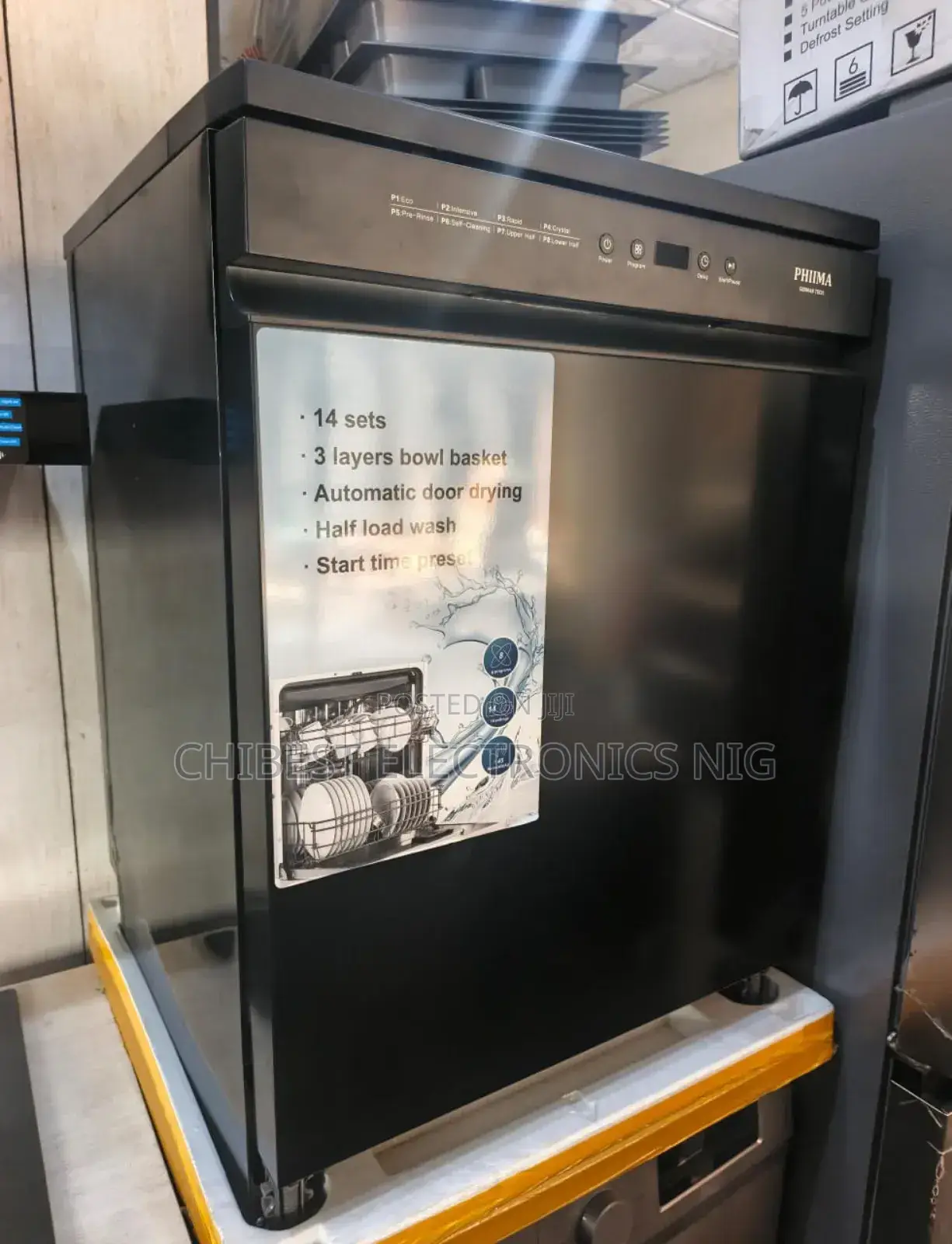 Original Phiima 14 Sets Standing Dishwasher Led Display German Design