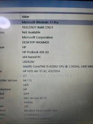 Laptop HP 430 G3 8GB Intel Core i5 SSD 256GB