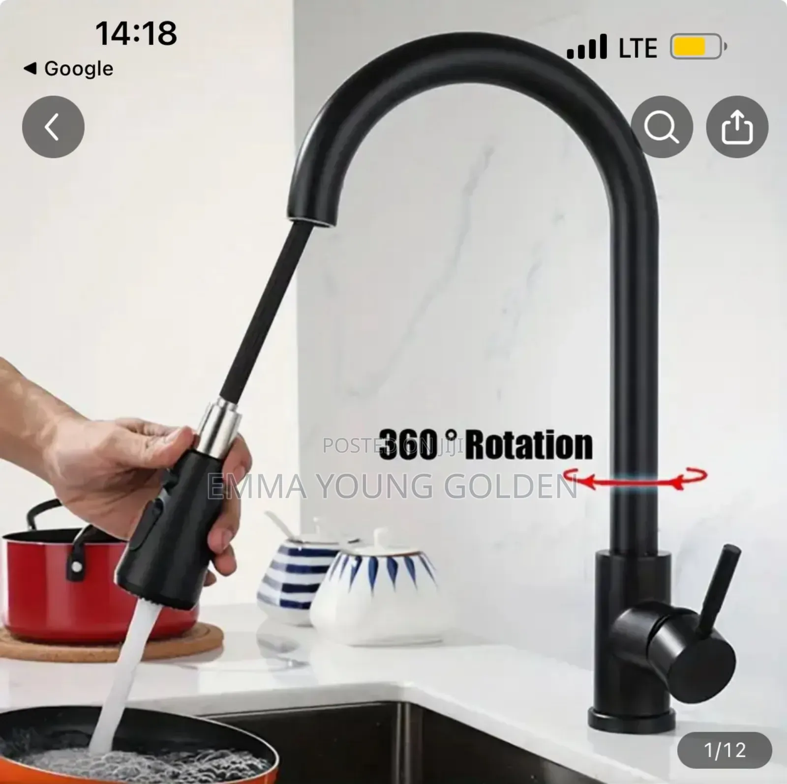 Kitchen Sink Mixer Pull Out