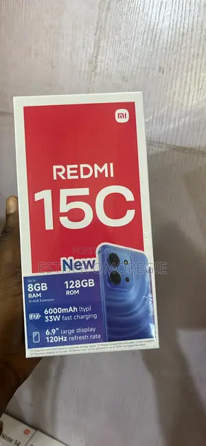 New Xiaomi Redmi 15C 4G 128 GB Black