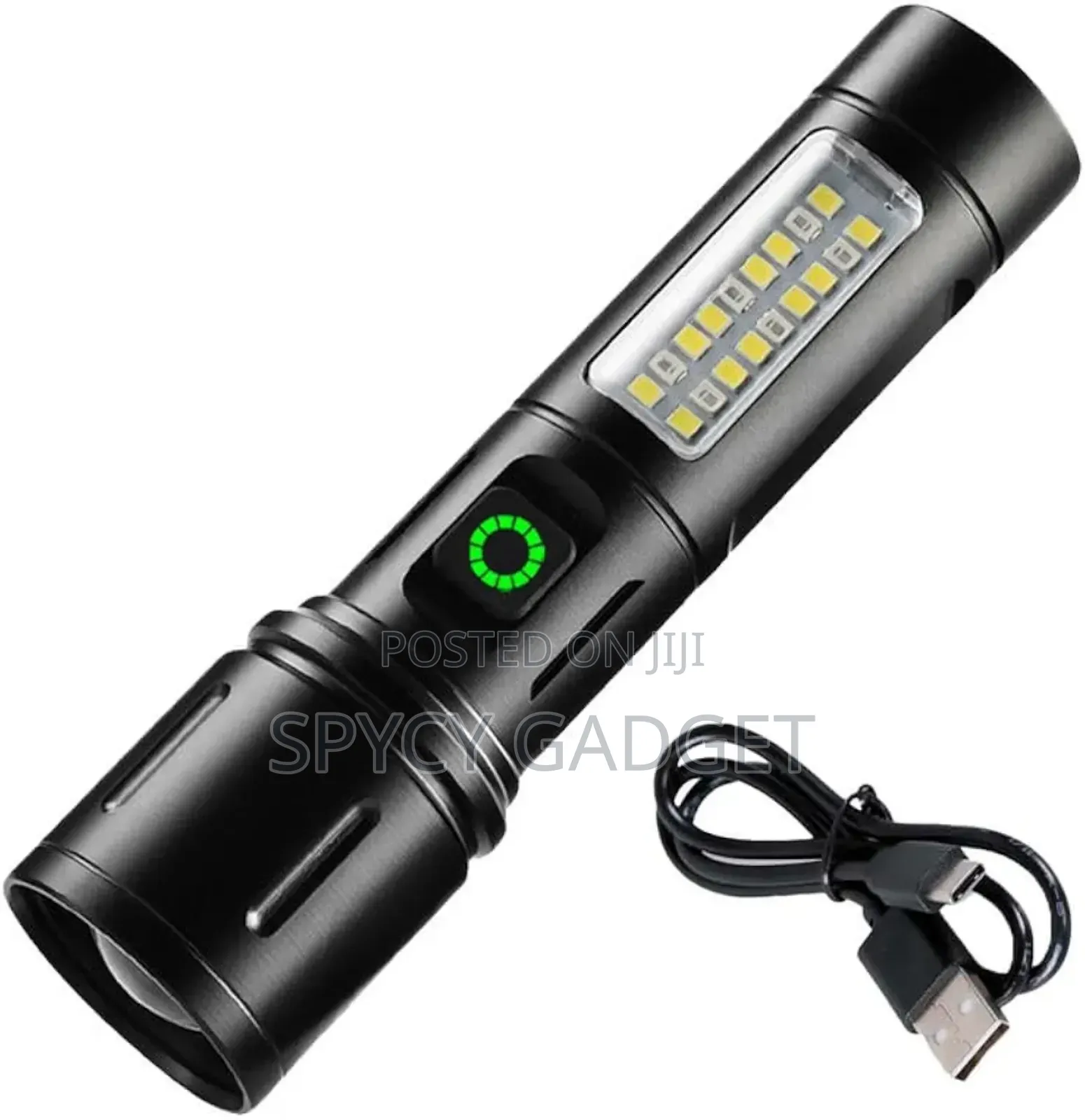 Long Range Super Bright Rechargeable Cob Flashlight
