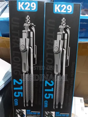 Long Selfie Stick Support Two Clamps for Live Streaming