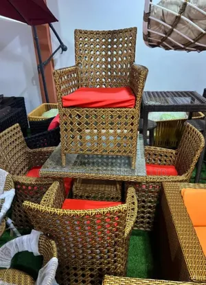 New Modern Rattan Chairs and Table