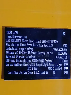 1000w Fire Proof Light