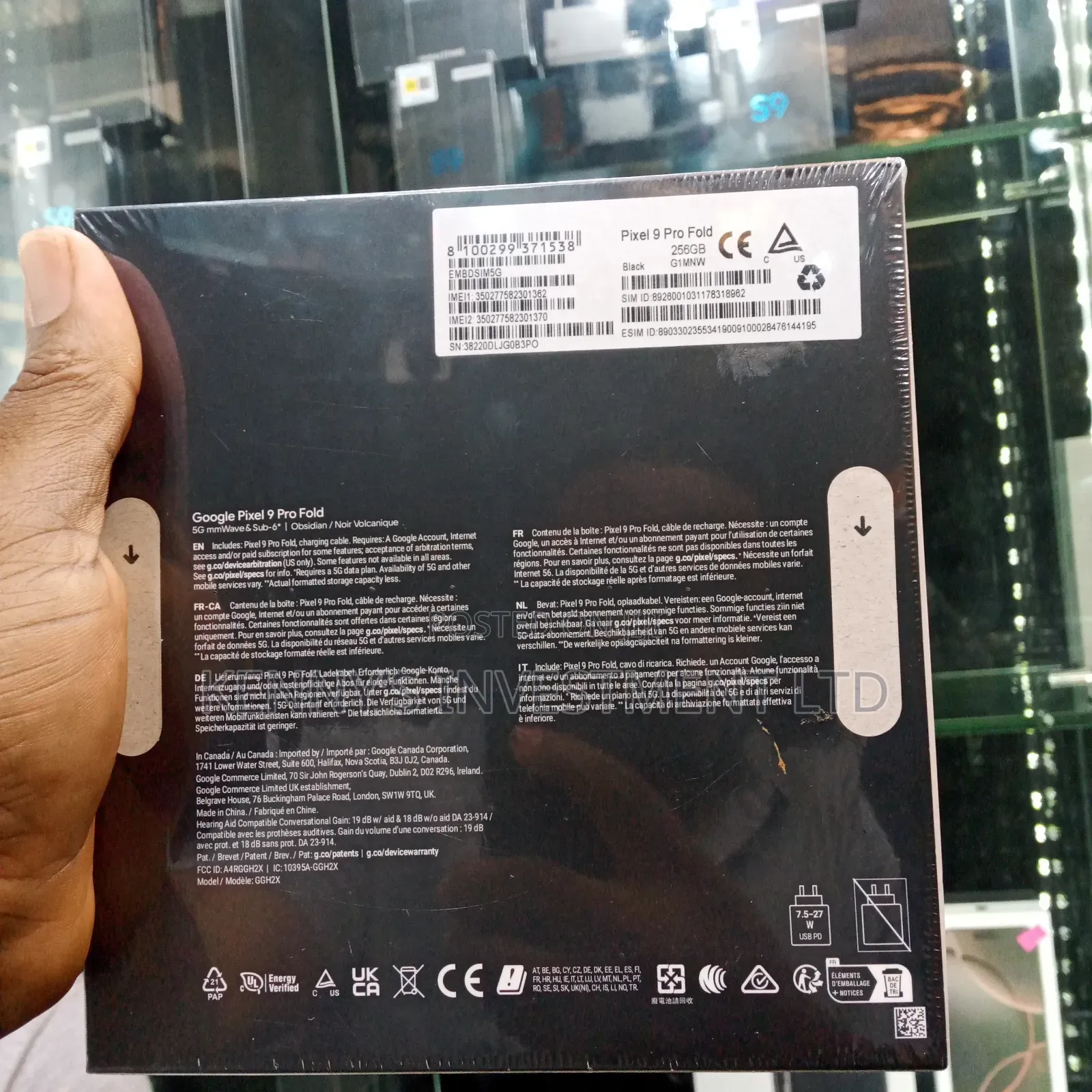 New Google Pixel 9 Pro Fold 256 GB Black