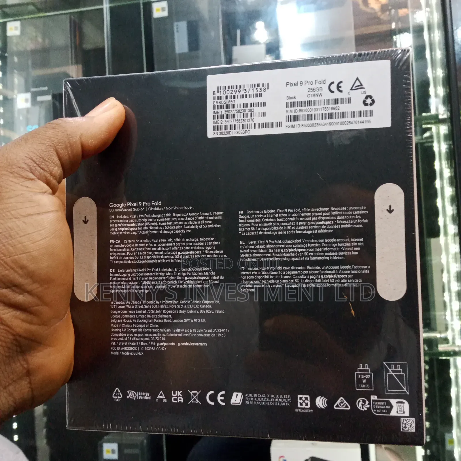New Google Pixel 9 Pro Fold 256 GB Black