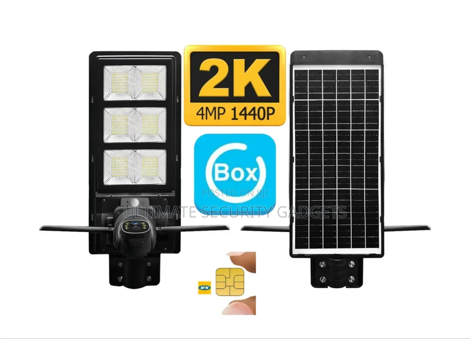 4g Sim Camera Solar Street Light With Free MTN Sim