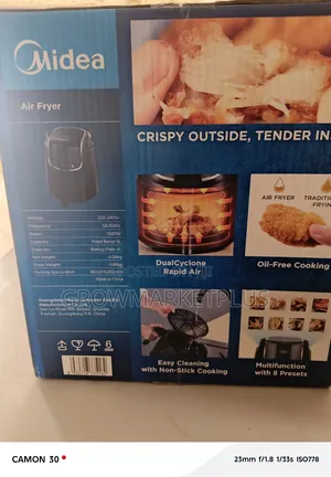 Midea Digital Air Fryer – Model Mf-Cn40d2 (4.0 L | 1500 W)