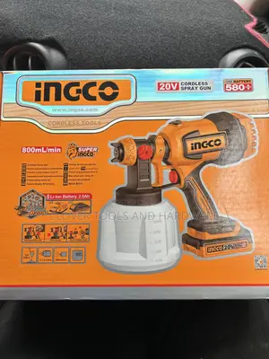 Ingco Lithium-Ion Cordless Spray Gun 20v