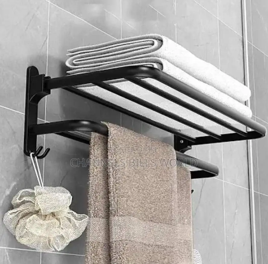 60cm Black Multple Towel Racks